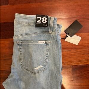 NWT Joe's Jeans High Rise Straight Crop Blue Denim Jeans
